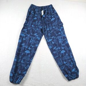 Harem Mushroom Pants Blue One Size New Go Jolly Fashions Cotton